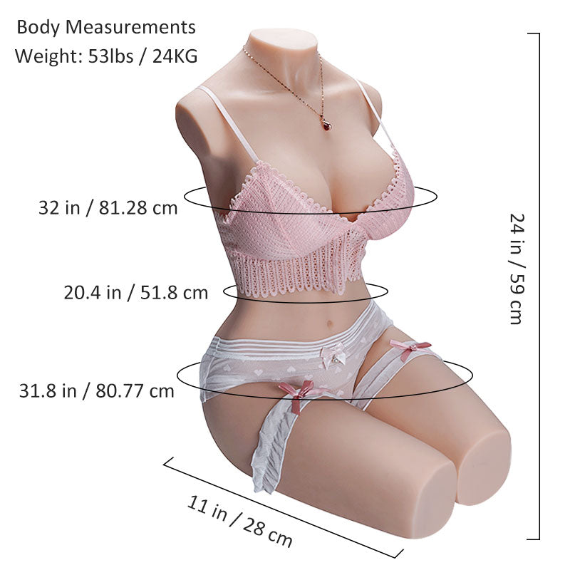 Aurora :53LB Doggystyle Fit Sex Doll Fair